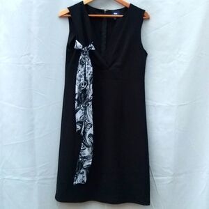 Gap black dress size 10 formal scarf tie sleeveless party event spring summer